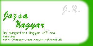 jozsa magyar business card